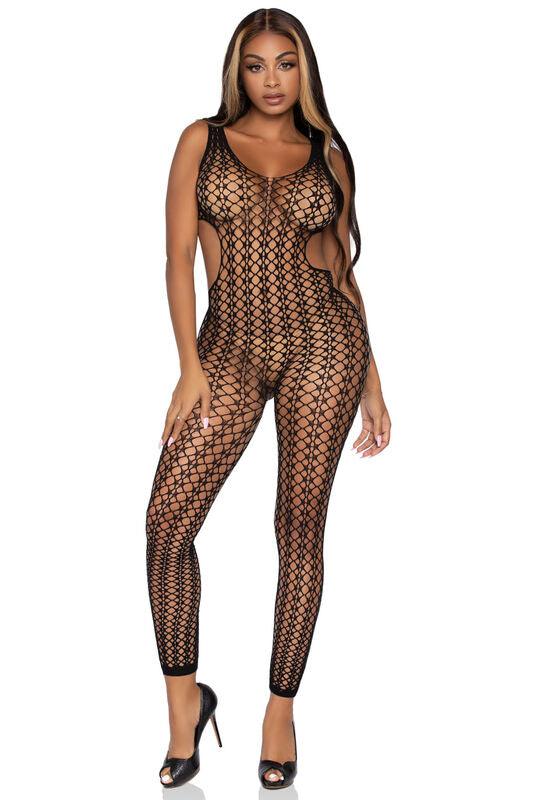 leg avenue bodystocking lattice rete taglia unica