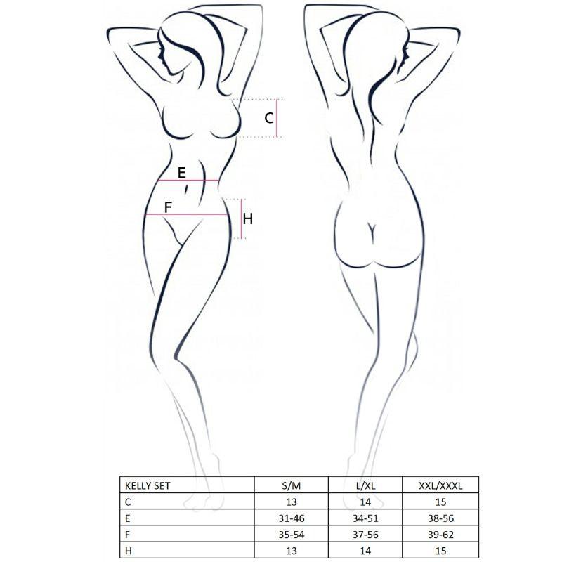 PASSION - SET DONNA KELLY TAGLIA S/M - Only Vibes