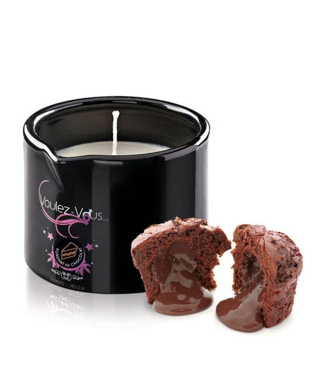 VOULEZ-VOUS - CANDELA DA MASSAGGIO FONDENTE AL CIOCCOLATO 180 ML - Only Vibes