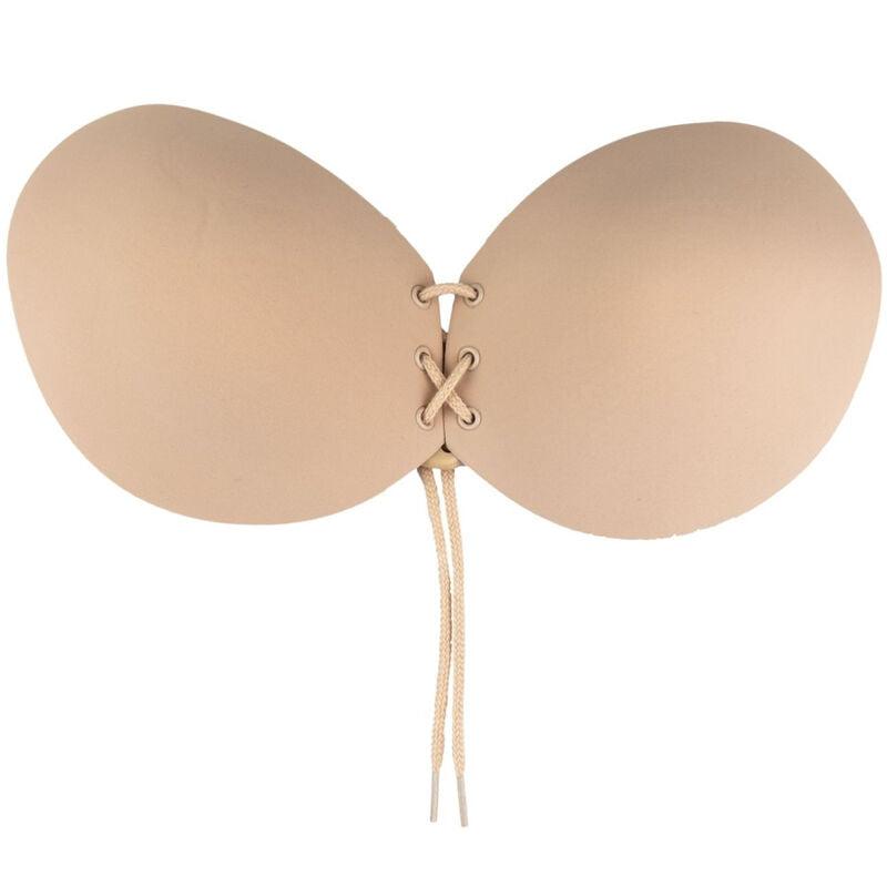 bye bra reggiseno adhesivo entrelazado nero coppa a