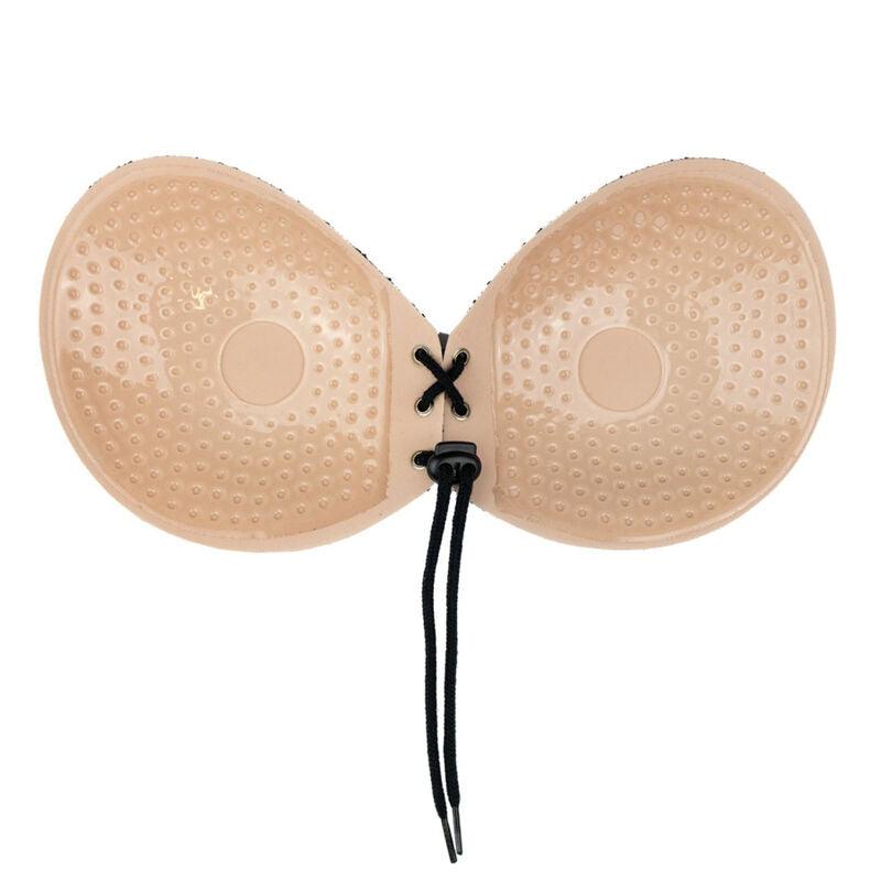 bye bra reggiseno adesivo intrecciato e ricamato coppa a