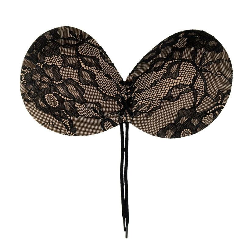 bye bra reggiseno adesivo intrecciato e ricamato coppa a