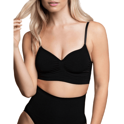 bye bra medium control reggiseno senza cuciture nero misurare s