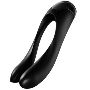 satisfyer vibratore da dito candy cane arancione