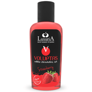 intimateline luxuria voluptas gel da massaggio alimentare effetto riscaldante fragola 100 ml