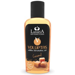 intimateline luxuria voluptas gel da massaggio alimentare effetto riscaldante caramel 100 ml