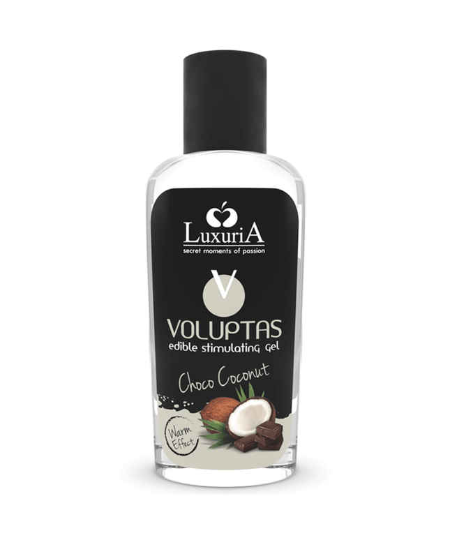 intimateline luxuria voluptas gel da massaggio alimentare effetto riscaldante cocco e crema 100 ml