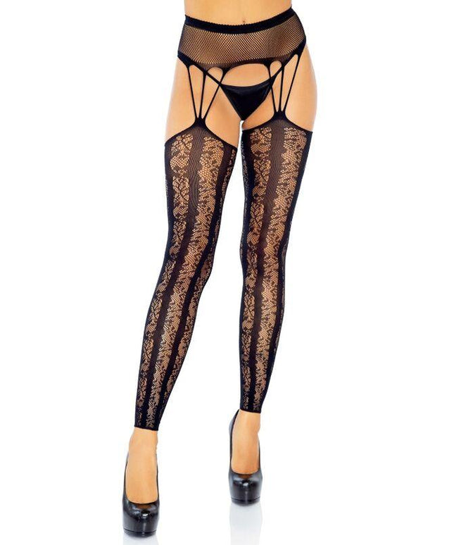 leg avenue calze reggettiere senza piede taglia unica
