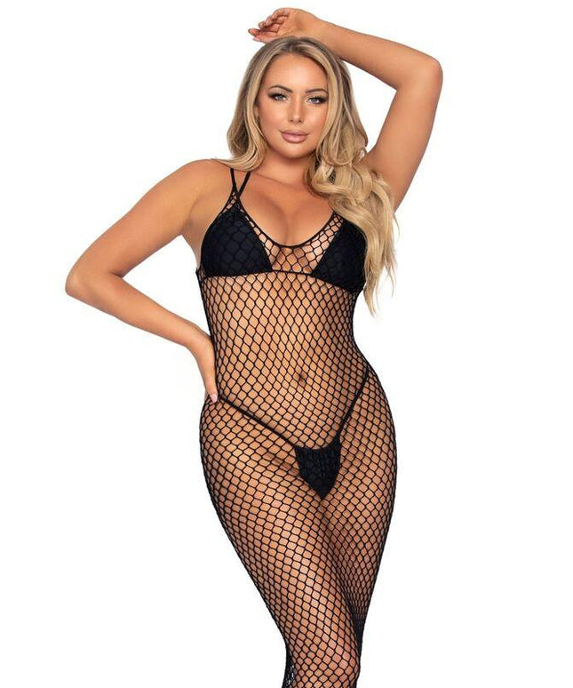 leg avenue maxi abito in rete twist taglia unica