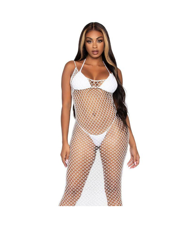 leg avenue maxi abito in rete twist taglia unica