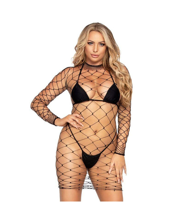 leg avenue mini abito fence net taglia unica