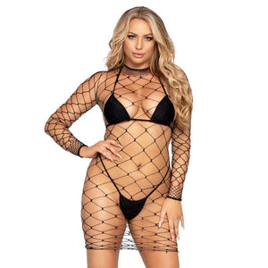 leg avenue mini abito fence net taglia unica