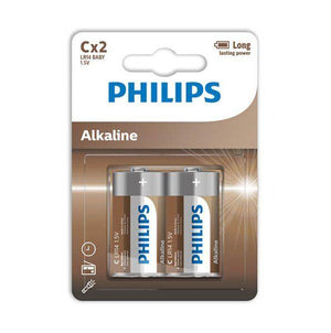 philips batterie alcaline c lr14 blister 2