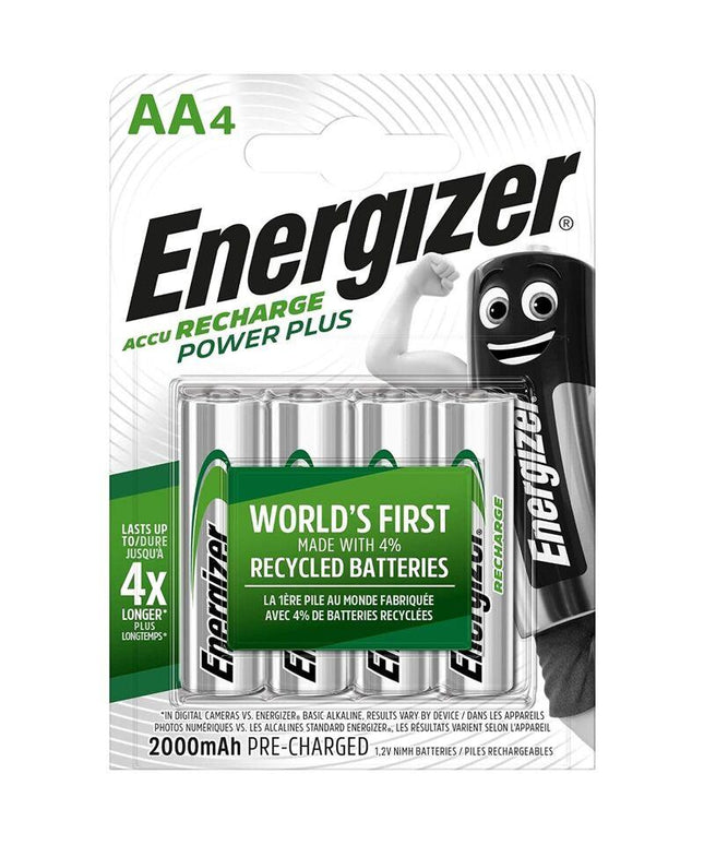 energizer batterie ricaricabili aa4 blister 4