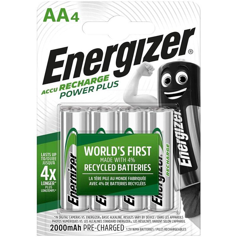 energizer batterie ricaricabili aa4 blister 4