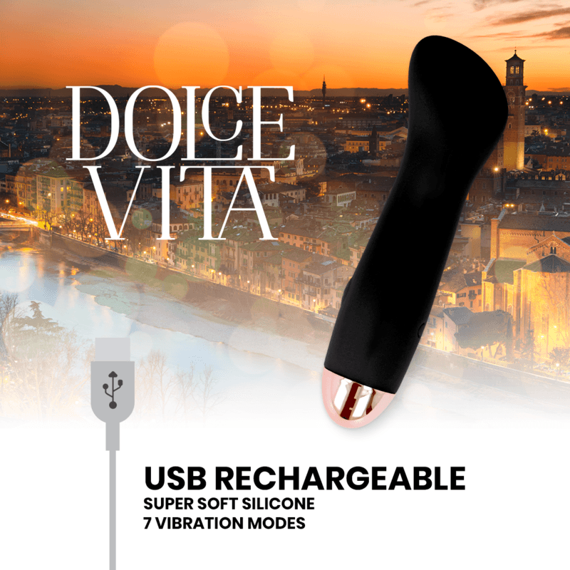 dolce vita vibratore ricaricabile one black 10 velocita