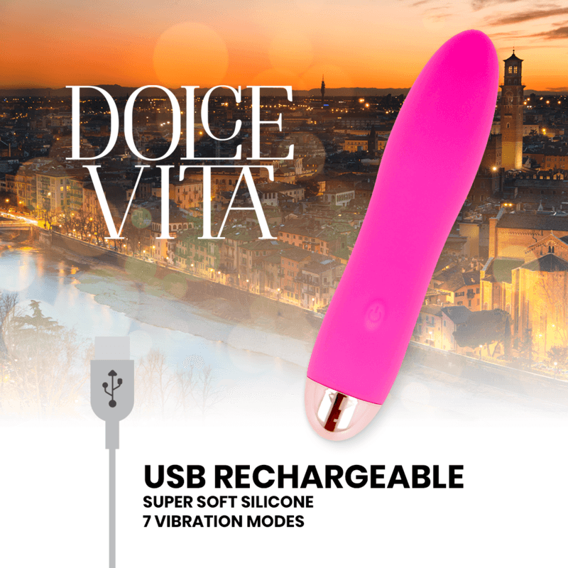 dolce vita vibratore ricaricabile quattro rosa 7 velocita