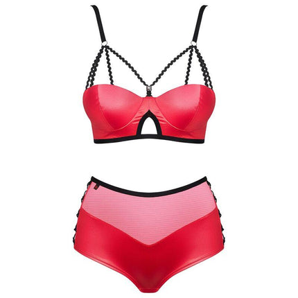 obsessive set in pelle due pezzi s m