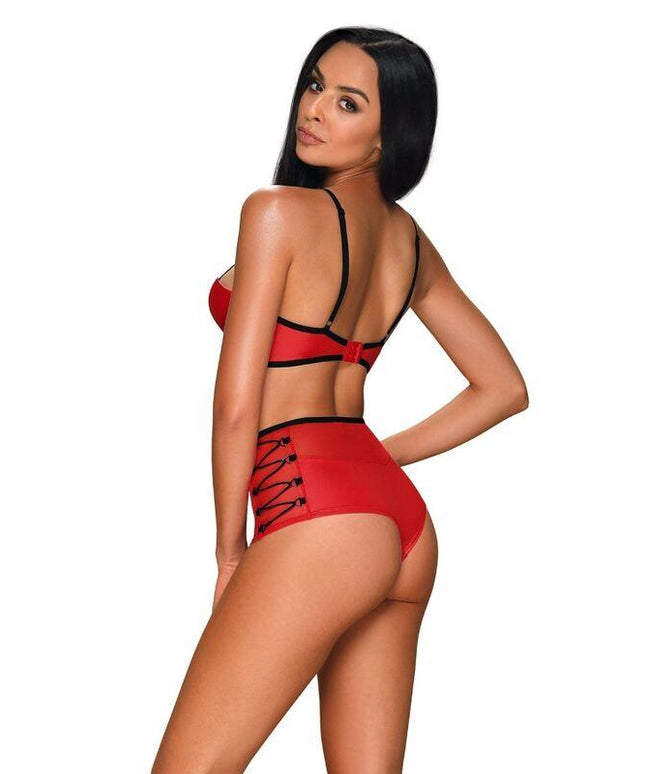 obsessive set in pelle due pezzi s m