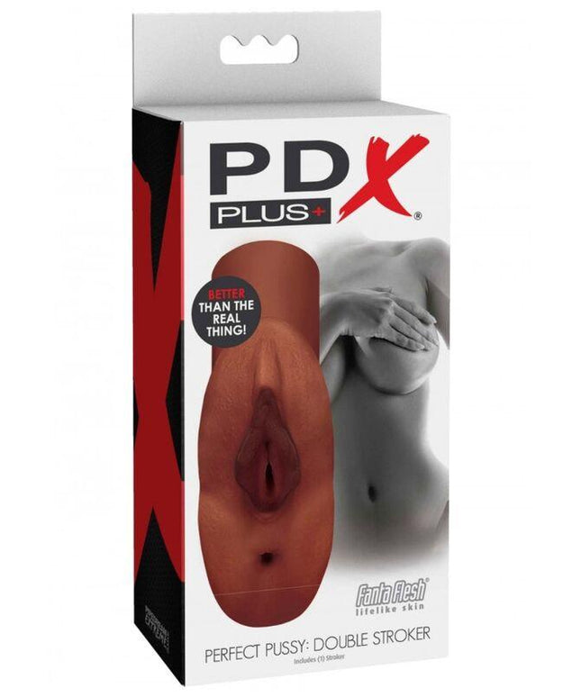 pdx plus figa perfetta doppio stroker masturbatore vagina e ano marrone