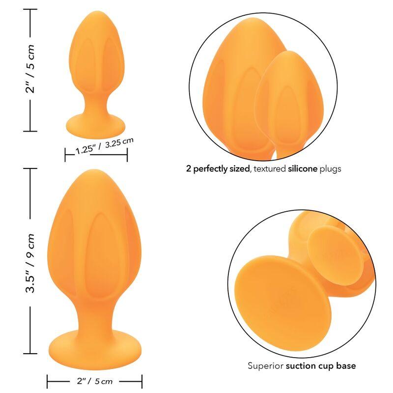 california exotics buttplug cheeky arancione