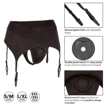 california exotics perizoma senza limitazione con giarrettiera l xl