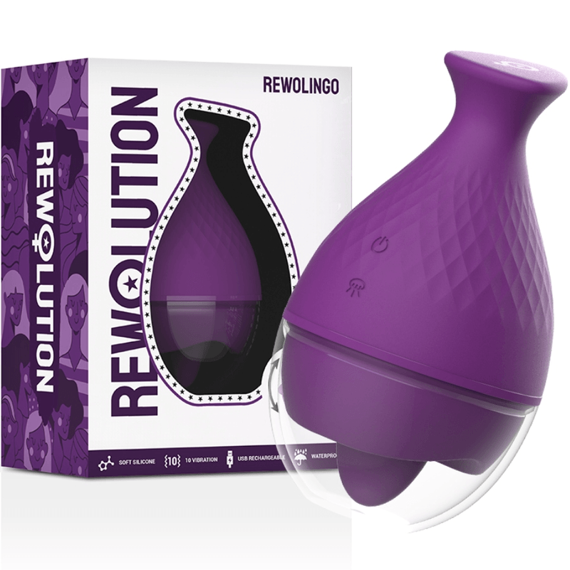 rewolution vibratore rewolingo con lingua