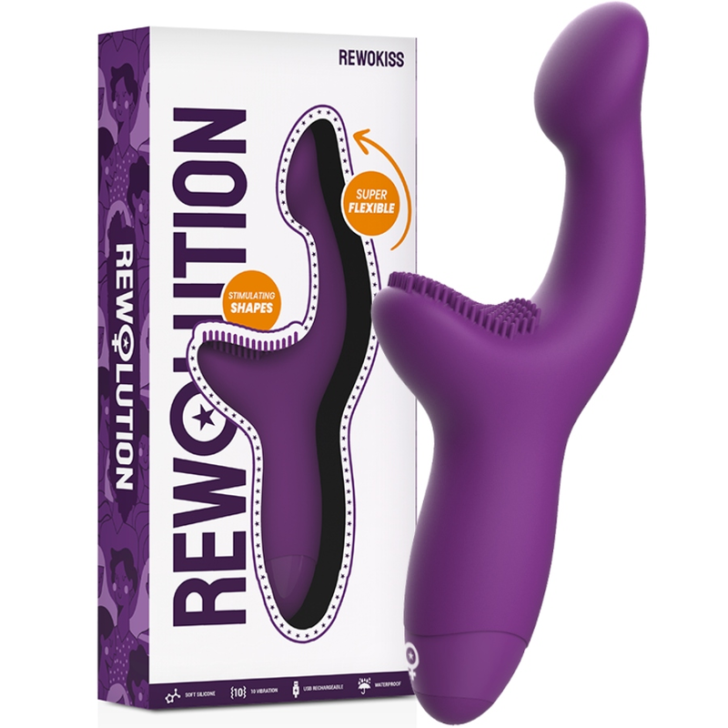 REWOLUTION - REWOKISS VIBRATORE PUNTO PER STIMOLATORE