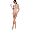 passion woman bs087 bodystocking bianco taglia unica