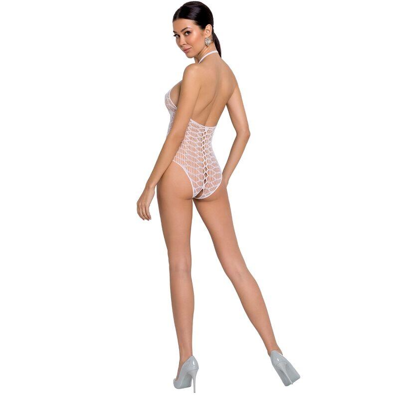 passion woman bs087 bodystocking bianco taglia unica