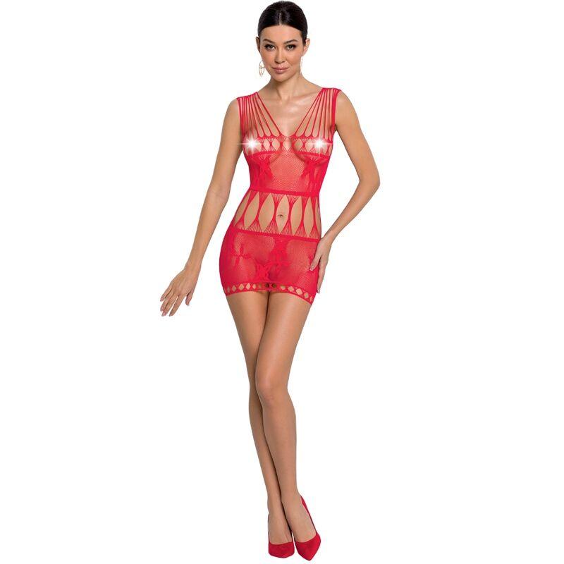 passion woman bs090 bodystocking rosso taglia unica