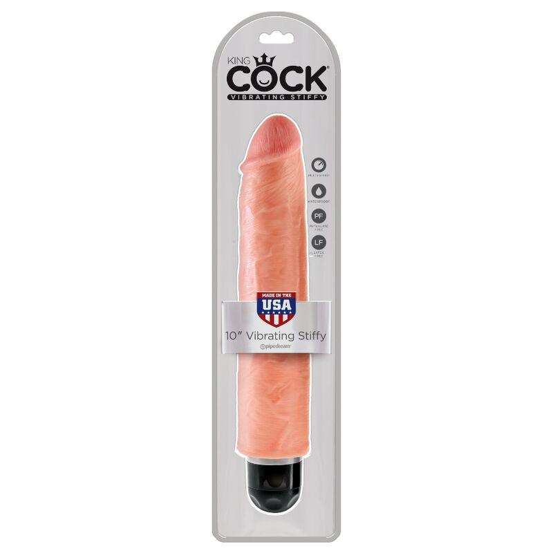 KING COCK - VIBRATORE RIGIDO REALISTICO 25.4 CM NATURALE - Only Vibes