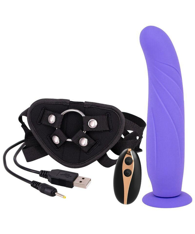 seven creations cinghia sull imbracatura con dildo 24 cm
