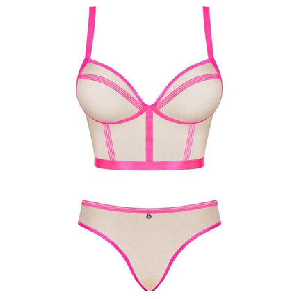 obsessive set due pezzi nudelia rosa s m