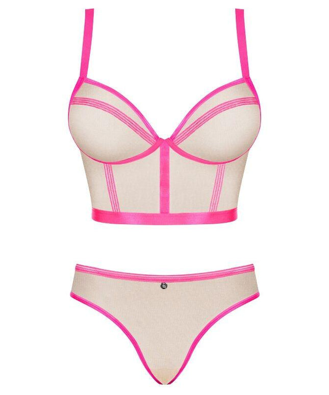 obsessive set due pezzi nudelia rosa s m