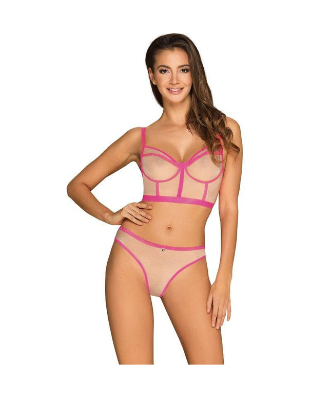 obsessive set due pezzi nudelia rosa s m