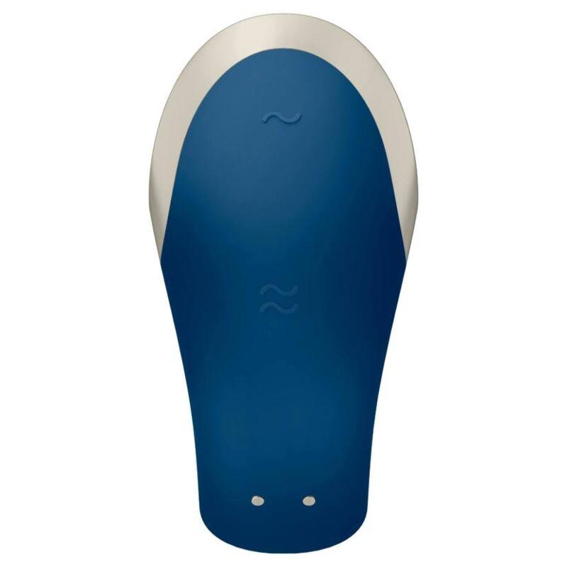 satisfyer vibratore double love partner di lusso blu