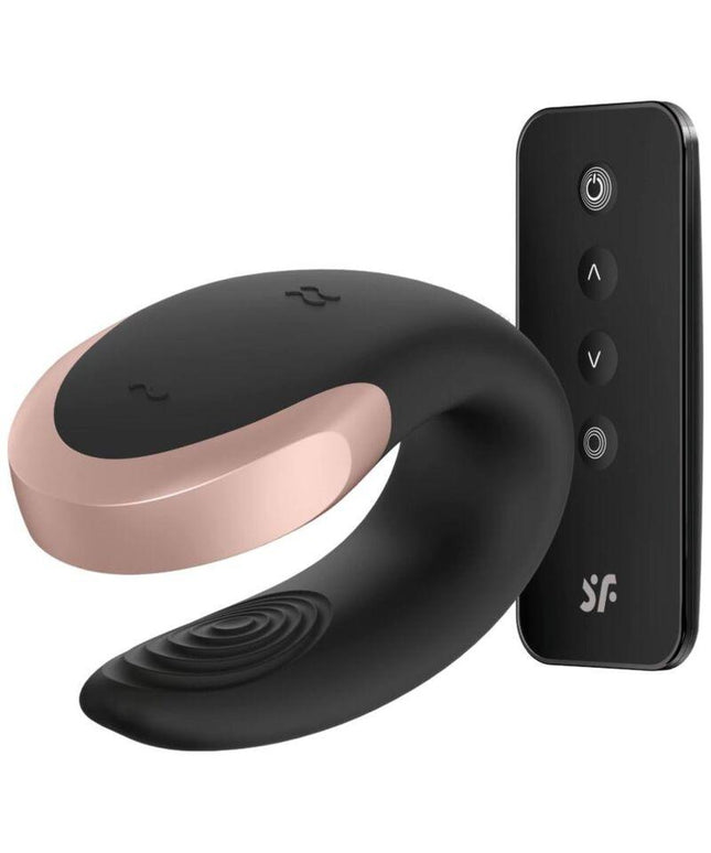 satisfyer vibratore double love partner di lusso nero