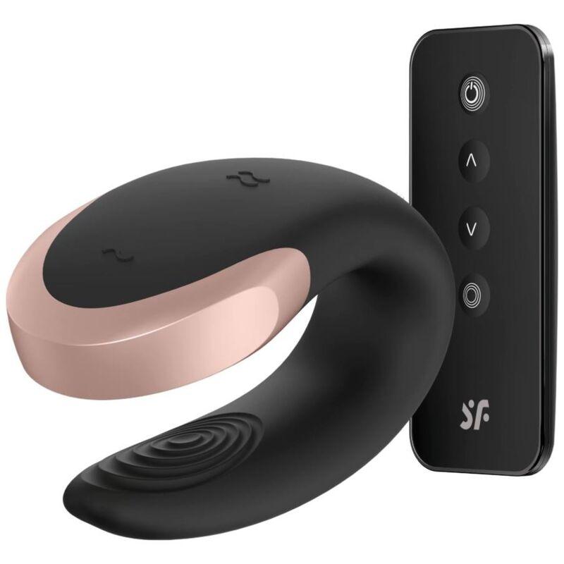 satisfyer vibratore double love partner di lusso nero