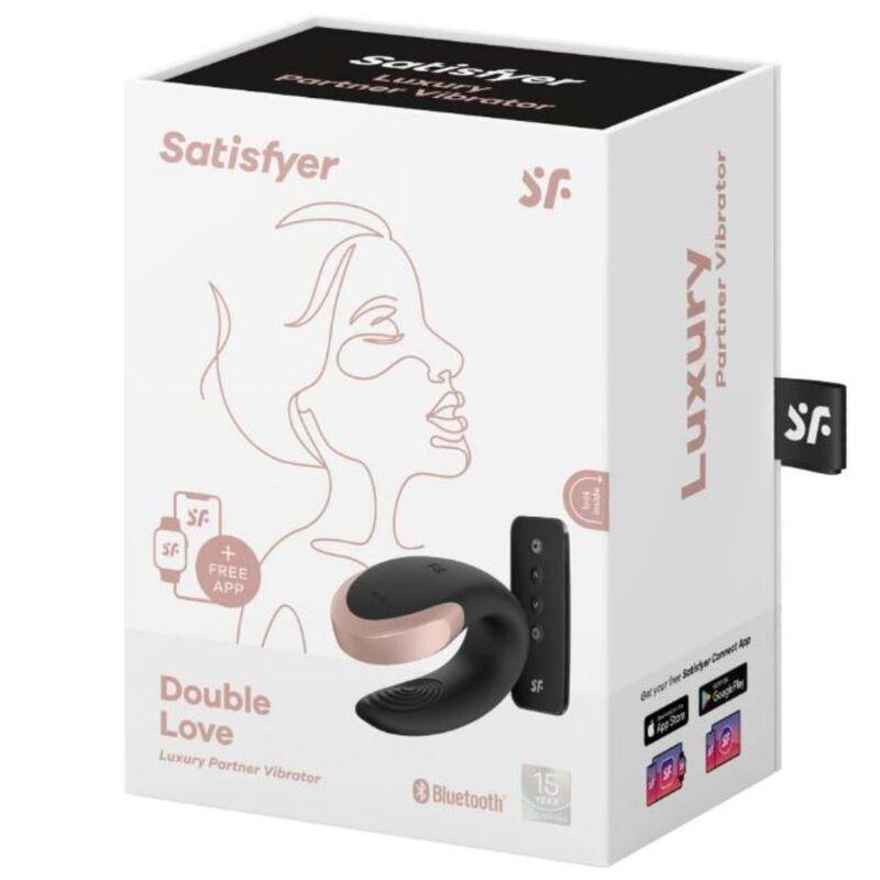 satisfyer vibratore double love partner di lusso nero