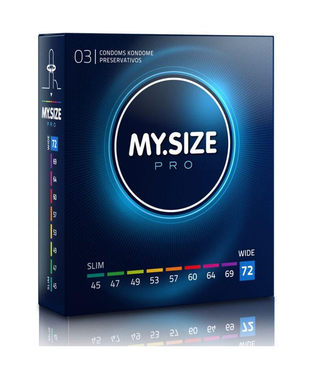 my size pro preservativi 72 mm 3 unit