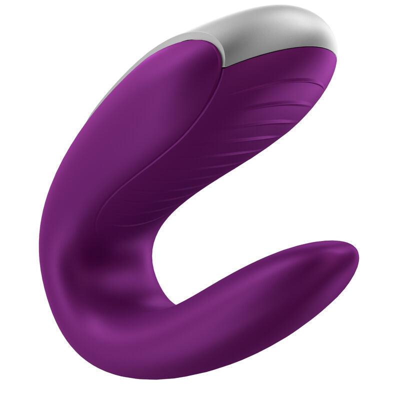 satisfyer vibratore doppio partner divertente viola