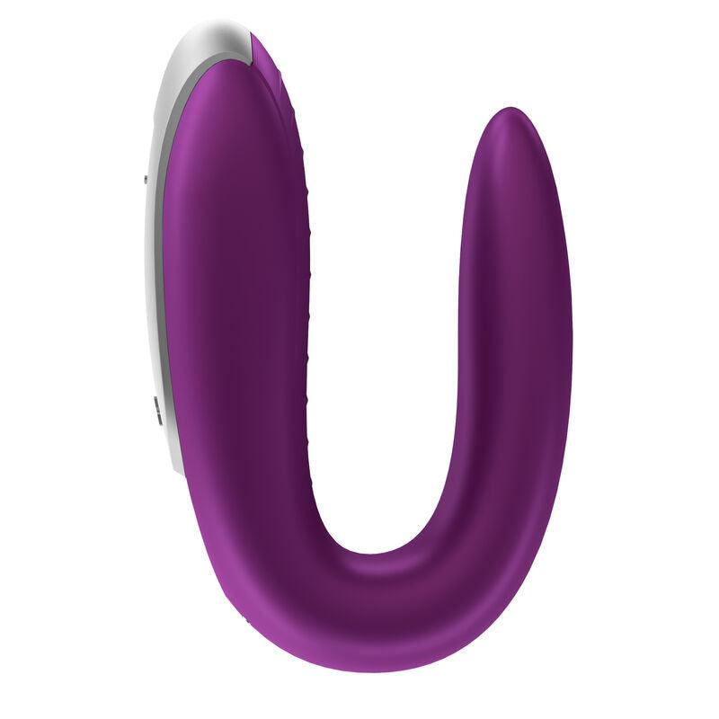 satisfyer vibratore doppio partner divertente viola