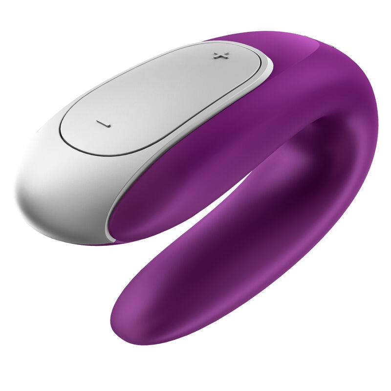 satisfyer vibratore doppio partner divertente viola