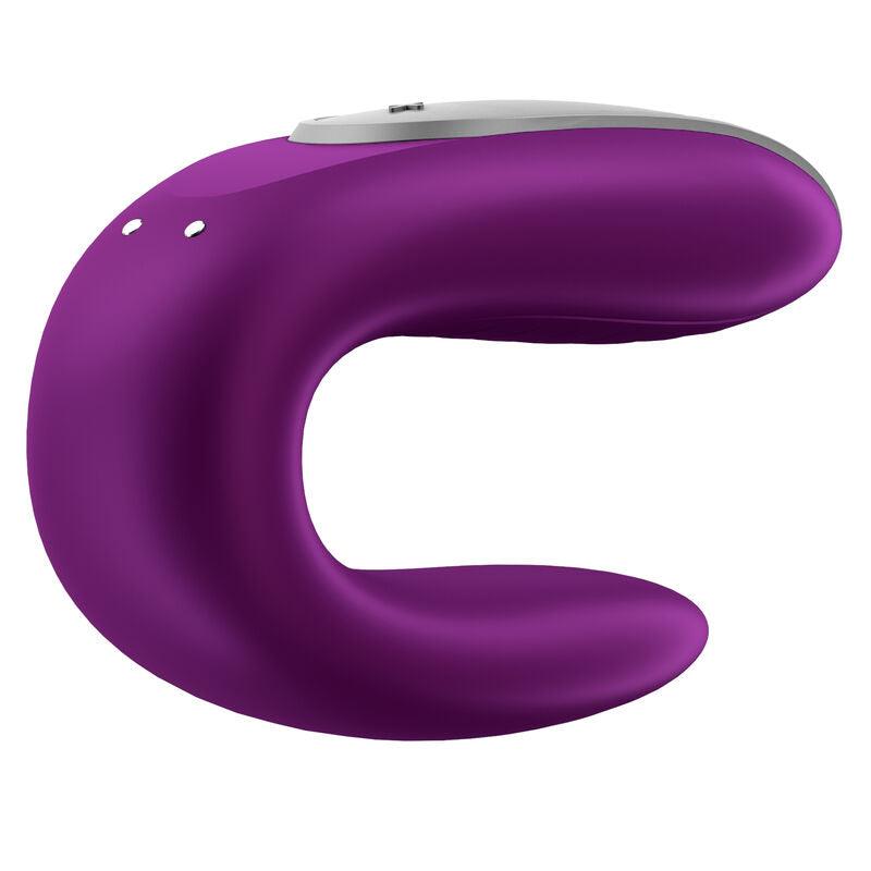 satisfyer vibratore doppio partner divertente viola