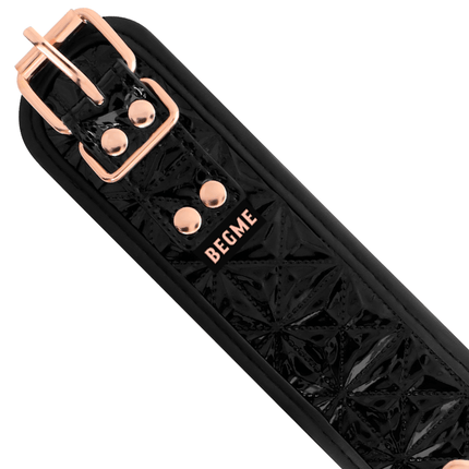 begme black edition collare con morsetti per capezzoli