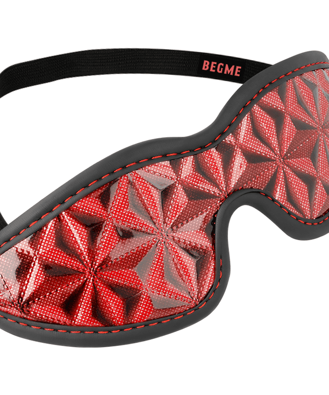 begme maschera cieca premium red edition con fodera in neoprene