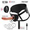 fetish submissive cyber strap imbragatura con dildo e telecomando bullet tecnologia watchme s