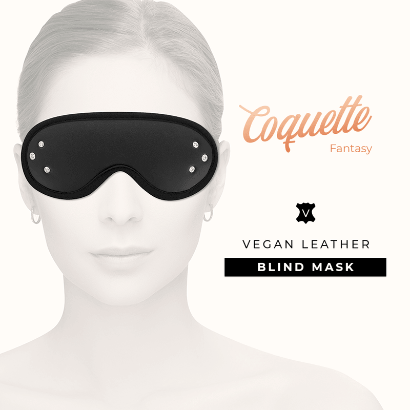 coquette chic desire maschera fantasia vegana in pelle con fodera in neoprene