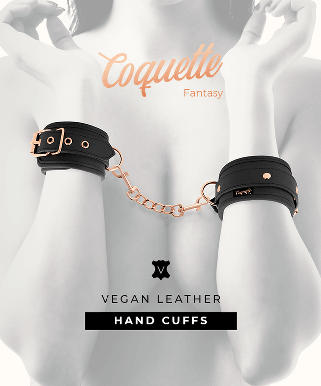 coquette chic desire manette in pelle fantasia vegana con fodera in noprene